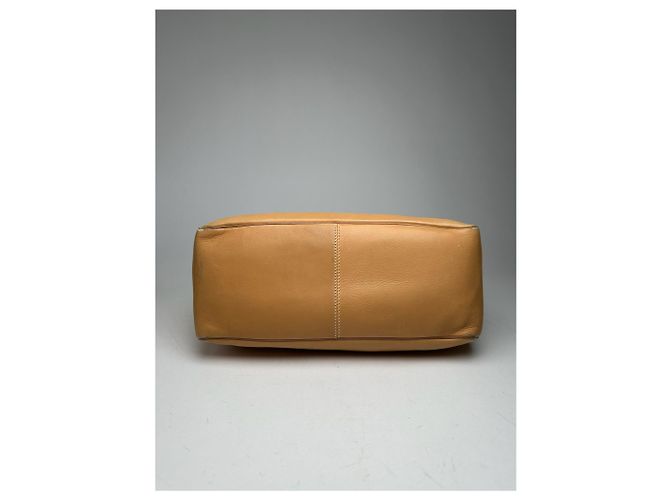 Céline Vintage Celine Paris Lederhandtasche beige Kamel - Ansicht 11