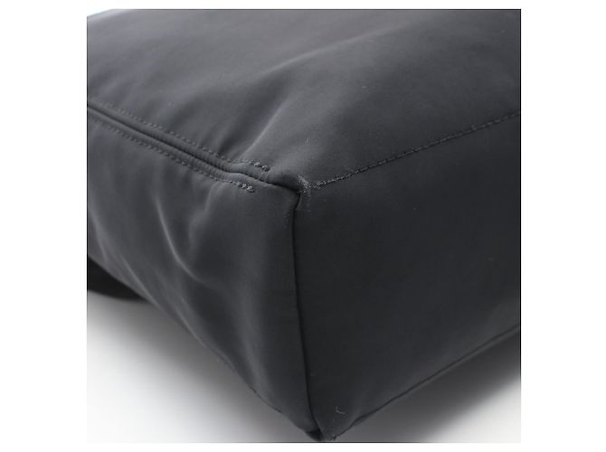 Borsa a spalla in nylon e pelle Basas MM di Hermès Acapulco Nero - vista 5