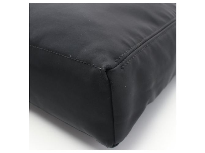 Borsa a spalla in nylon e pelle Basas MM di Hermès Acapulco Nero - vista 6
