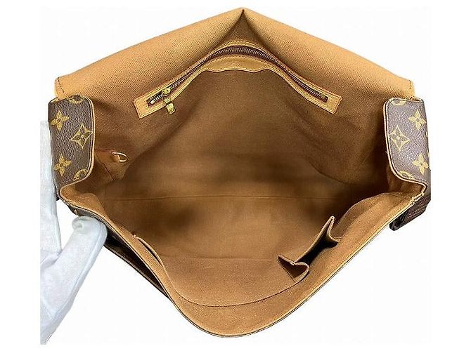 Borsa Messenger Abbesses Monogramma Louis Vuitton Marrone - vista 6