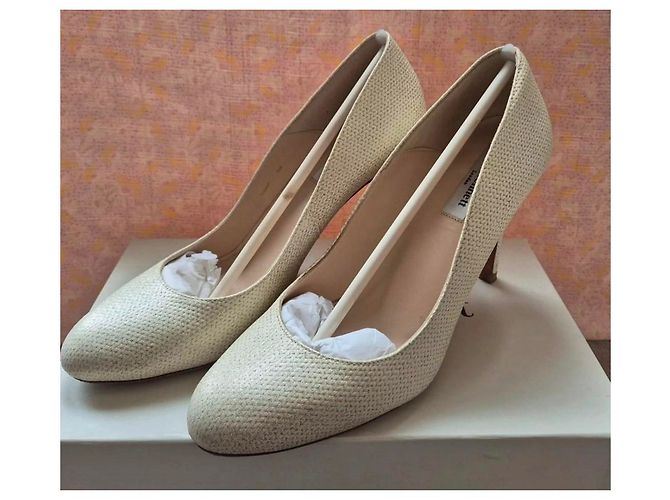 Autre Marque Creme Glitzer-Pumps, Größe 39, L.K. BENNETT - Ansicht 2