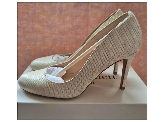Autre Marque Creme Glitzer-Pumps, Größe 39, L.K. BENNETT - Ansicht 3
