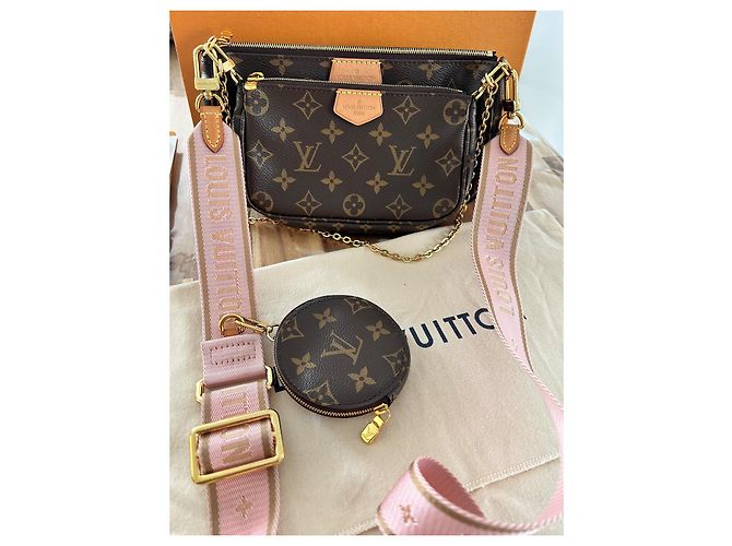 Multi Pochette Louis Vuitton Accesorios de múltiples bolsos Castaño - vista 3