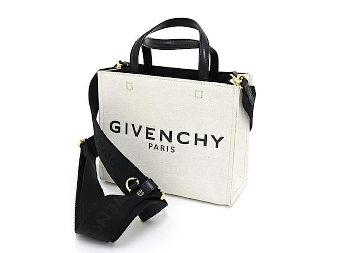 Bolso Mini G Tote de Givenchy Negro Beige - vista 2