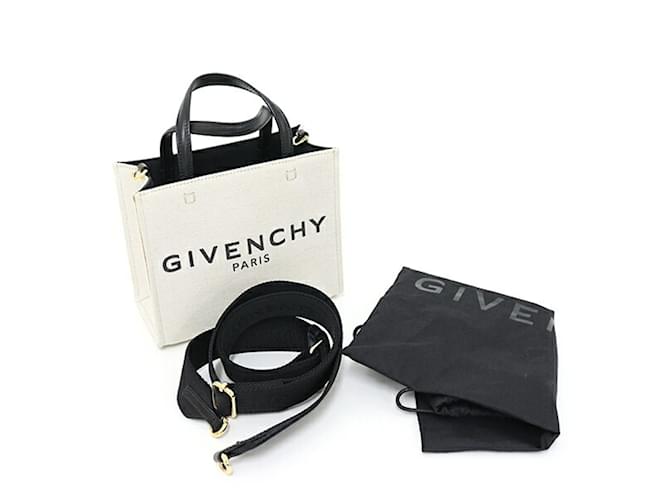 Bolso Mini G Tote de Givenchy Negro Beige - vista 3