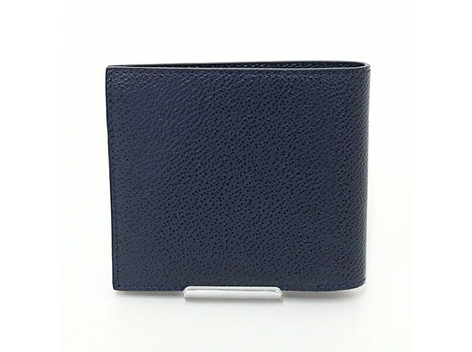 Prada Navy Saffiano Leder Bi-Fold Geldbörse Marineblau - Ansicht 2
