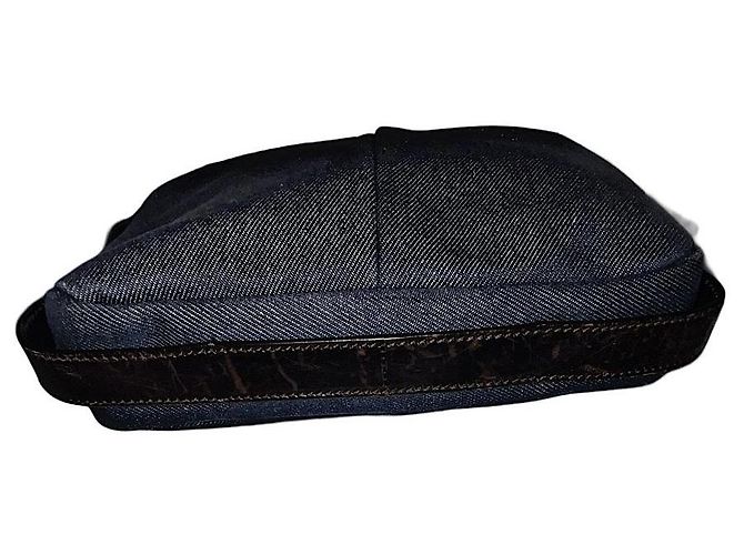 Yves Saint Laurent Borsa a tracolla Mombasa in denim Rive Gauche autentica YSL Tom Ford Blu - vista 11