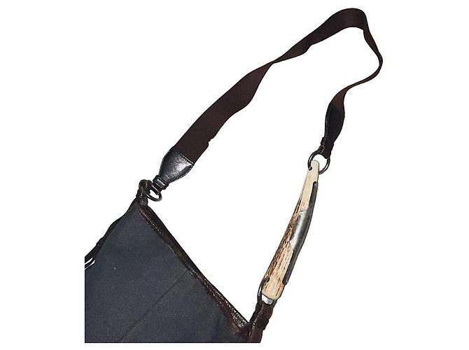 Yves Saint Laurent Borsa a tracolla Mombasa in denim Rive Gauche autentica YSL Tom Ford Blu - vista 8