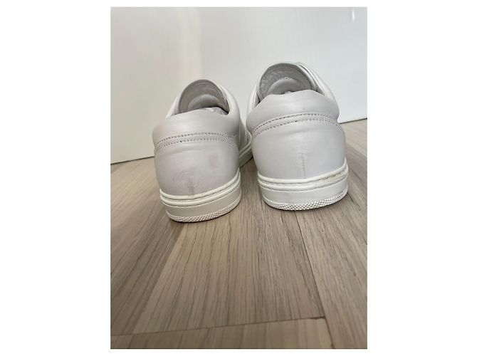 Jimmy Choo Scarpe da Uomo in Pelle Bianche Taglia 43 Bianco - vista 6
