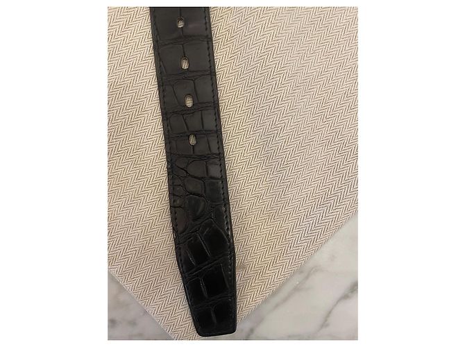 Hermès Quentin model black alligator - view 10
