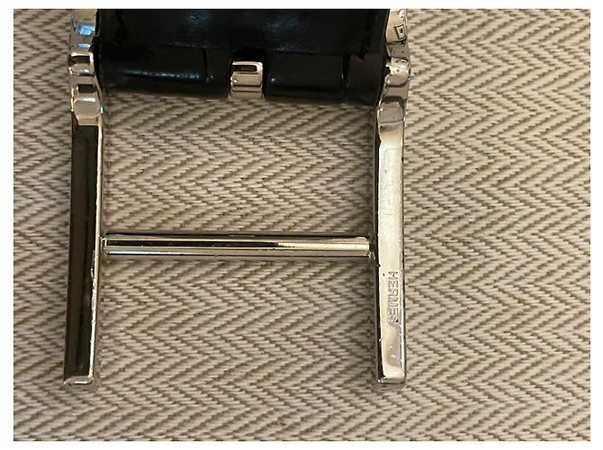 Hermès Quentin model black alligator - view 12