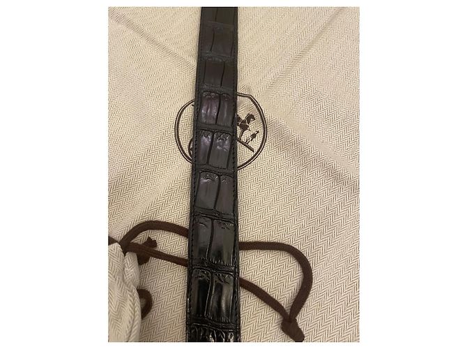 Hermès Quentin model black alligator - view 9