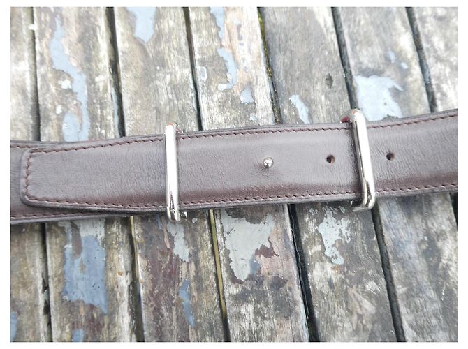 Hermès men's belt with buckle, reversible two-tone link 115cm - view 3