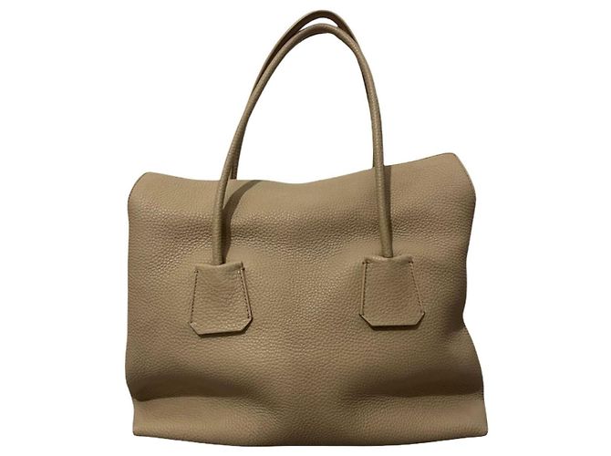 Borsa tote Baynard Burberry beige in pelle - vista 2