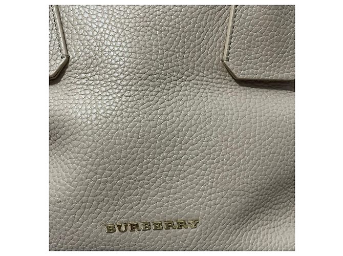 Borsa tote Baynard Burberry beige in pelle - vista 3