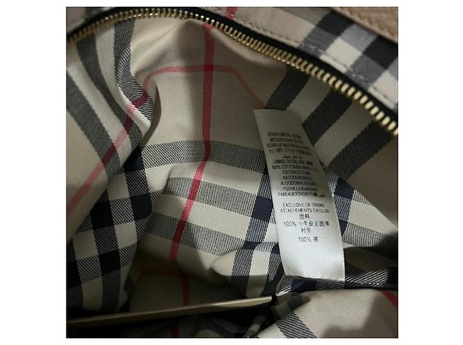 Borsa tote Baynard Burberry beige in pelle - vista 5