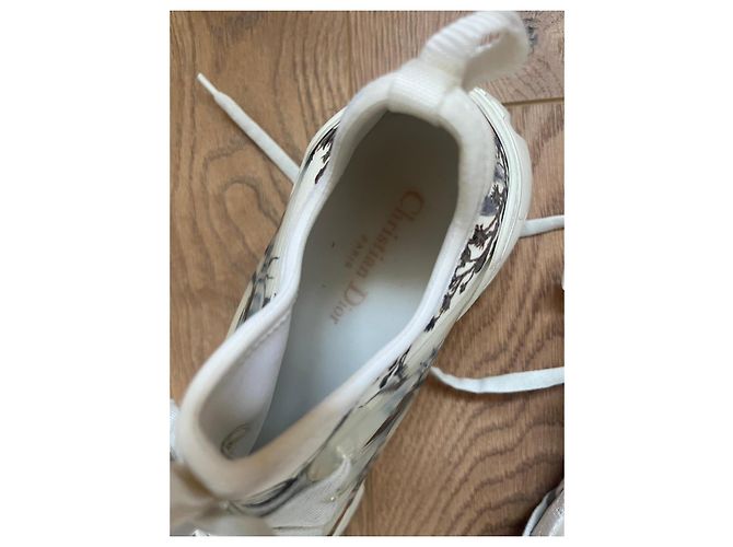 Sneakers Dior D-connect in pelle e neoprene Multicolore - vista 3