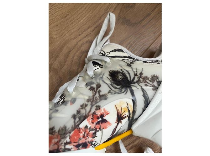 Sneakers Dior D-connect in pelle e neoprene Multicolore - vista 4