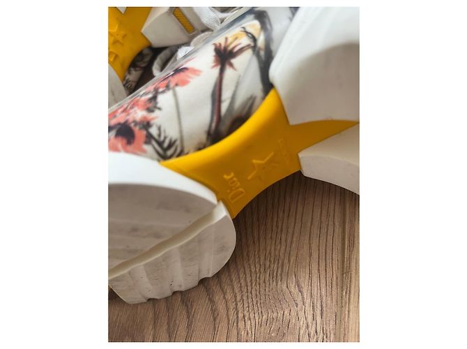 Sneakers Dior D-connect in pelle e neoprene Multicolore - vista 6