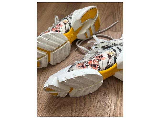 Sneakers Dior D-connect in pelle e neoprene Multicolore - vista 7