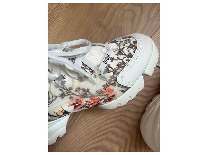 Sneakers Dior D-connect in pelle e neoprene Multicolore - vista 8