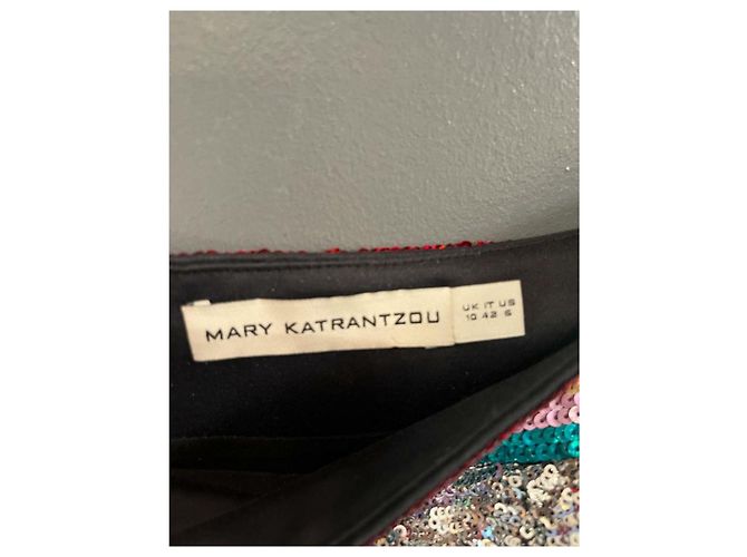 Mary Katrantzou Gonna decorata Sigma Argento - vista 3