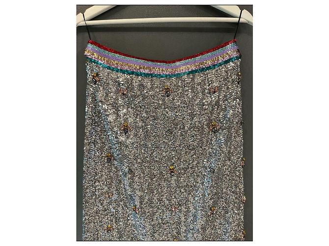 Mary Katrantzou Gonna decorata Sigma Argento - vista 4