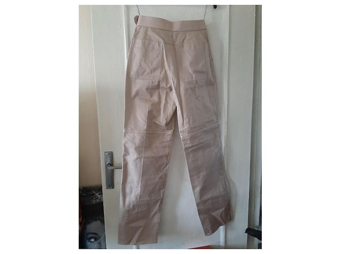 Kelly Hermès Pantalones, leggings Beige - vista 3