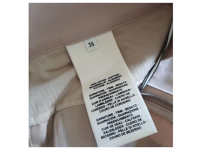Kelly Hermès Pantalones, leggings Beige - vista 7