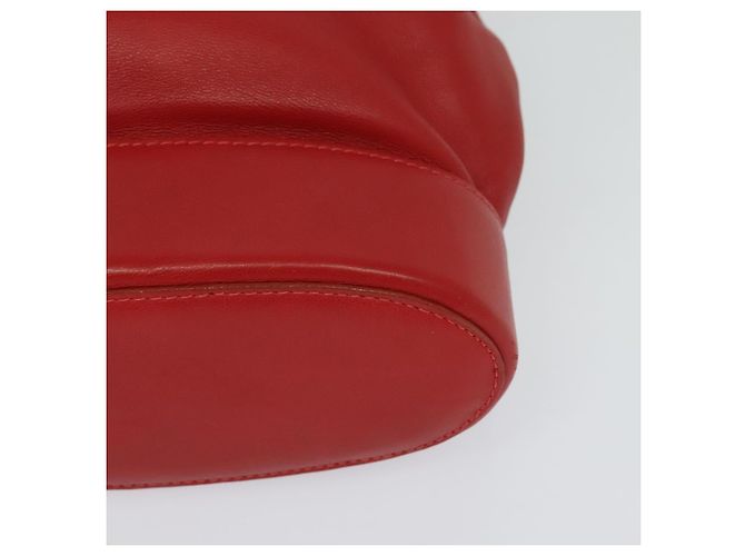 Zaino LOEWE in pelle rossa e oro Auth sw283 Rosso D'oro - vista 11
