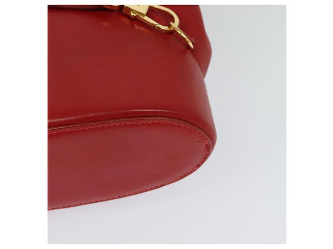 Zaino LOEWE in pelle rossa e oro Auth sw283 Rosso D'oro - vista 13