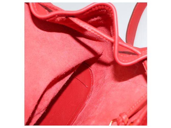 Zaino LOEWE in pelle rossa e oro Auth sw283 Rosso D'oro - vista 18