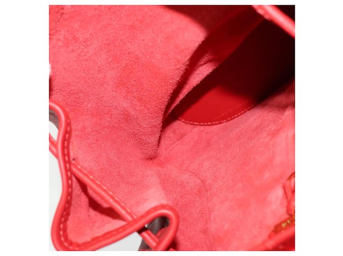 Zaino LOEWE in pelle rossa e oro Auth sw283 Rosso D'oro - vista 19