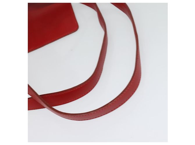Zaino LOEWE in pelle rossa e oro Auth sw283 Rosso D'oro - vista 7