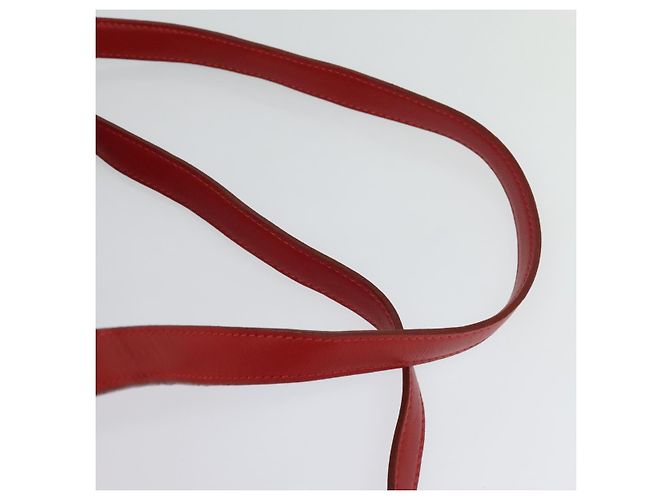Zaino LOEWE in pelle rossa e oro Auth sw283 Rosso D'oro - vista 8