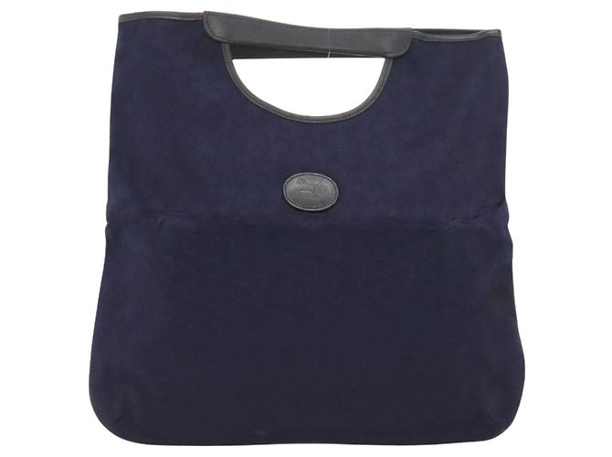 Céline Bolso de mano CELINE C Sulky de lona marina Auth ar13420 Azul marino - vista 2