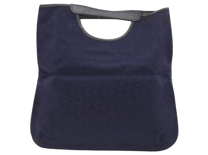 Céline Bolso de mano CELINE C Sulky de lona marina Auth ar13420 Azul marino - vista 3