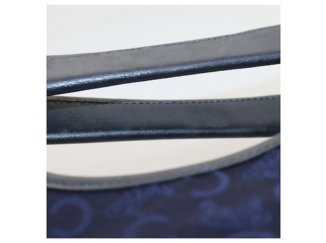 Céline Bolso de mano CELINE C Sulky de lona marina Auth ar13420 Azul marino - vista 8