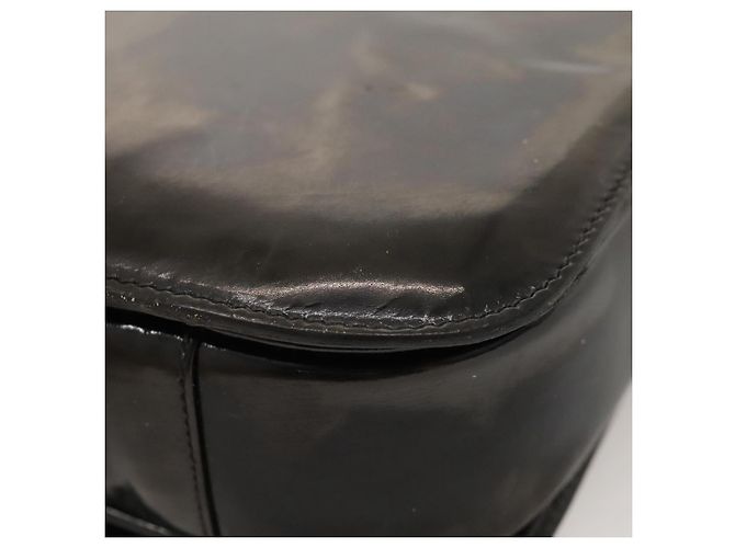 Céline Borsa a spalla a forma di carrozza trainata da cavallo CELINE Smalto Nero Auth bs24388 - vista 12
