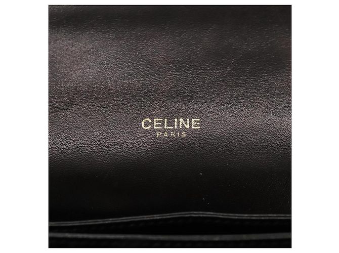 Céline Borsa a spalla a forma di carrozza trainata da cavallo CELINE Smalto Nero Auth bs24388 - vista 15