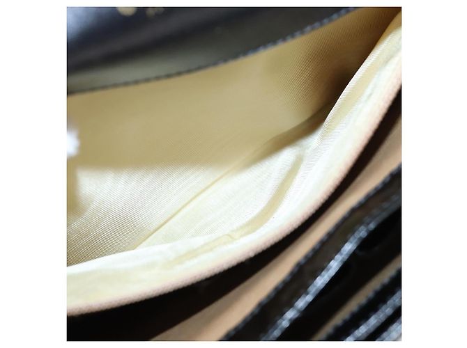 Céline Borsa a spalla a forma di carrozza trainata da cavallo CELINE Smalto Nero Auth bs24388 - vista 20