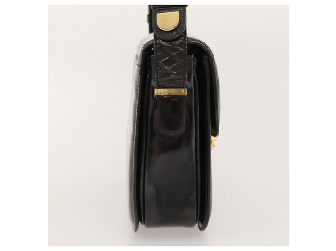 Céline Borsa a spalla a forma di carrozza trainata da cavallo CELINE Smalto Nero Auth bs24388 - vista 5