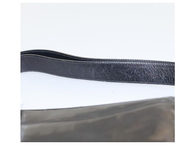 Céline Borsa a spalla a forma di carrozza trainata da cavallo CELINE Smalto Nero Auth bs24388 - vista 8