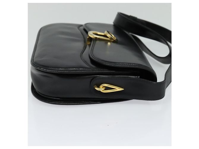 Borsa a Spalla GUCCI in Pelle Nera Oro Auth ep8582 Nero D'oro - vista 5