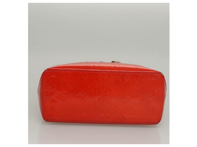 LOUIS VUITTON Monogram Vernis Reade PM Borsa a Mano Rossa M91088 LV Auth BA1023 Rosso - vista 10