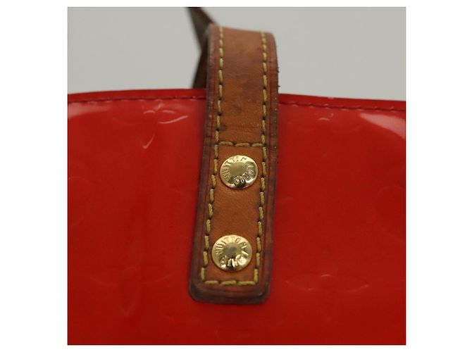 LOUIS VUITTON Monogram Vernis Reade PM Borsa a Mano Rossa M91088 LV Auth BA1023 Rosso - vista 15