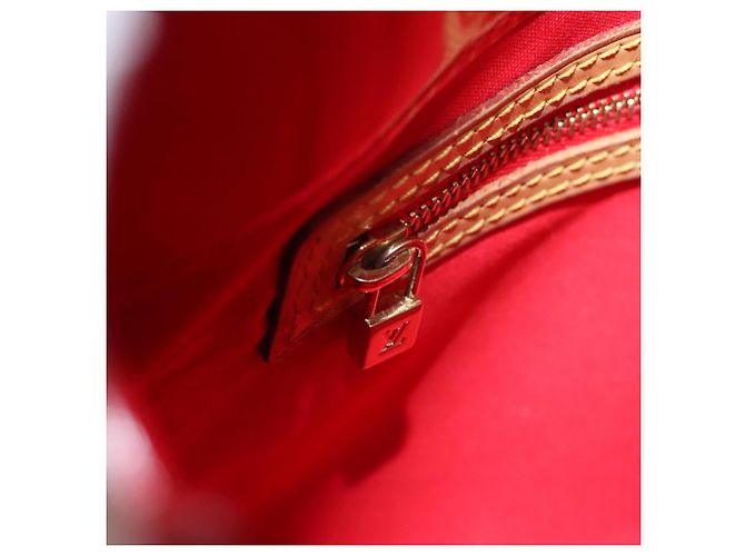 LOUIS VUITTON Monogram Vernis Reade PM Borsa a Mano Rossa M91088 LV Auth BA1023 Rosso - vista 20