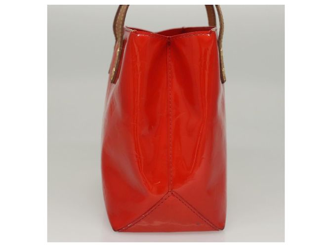 LOUIS VUITTON Monogram Vernis Reade PM Borsa a Mano Rossa M91088 LV Auth BA1023 Rosso - vista 5