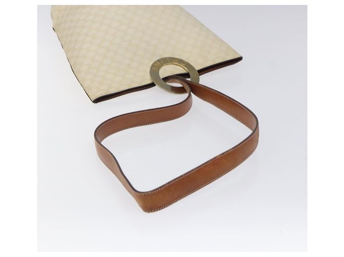 Céline CELINE Macadam Canvas Schultertasche aus PVC-Leder Weiß Auth 117579 - Ansicht 7