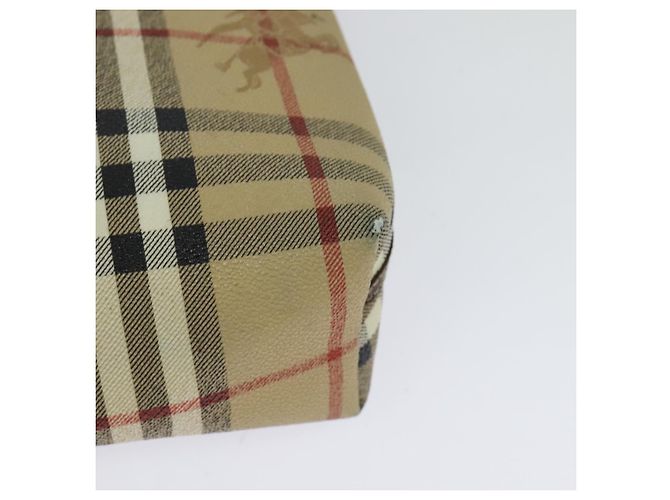 Autre Marque Burberrys Nova Check Schultertasche PVC Beige Braun Gold Auth BD1678 Golden - Ansicht 13
